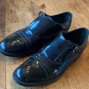 Men's Black Patten Leather Shoes
